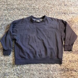 American‎ Eagle Faded Distressed Grey Pullover Crewneck Sweater
